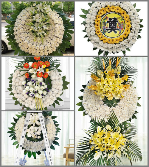 上海嘉定区华亭镇华亭村花圈速递